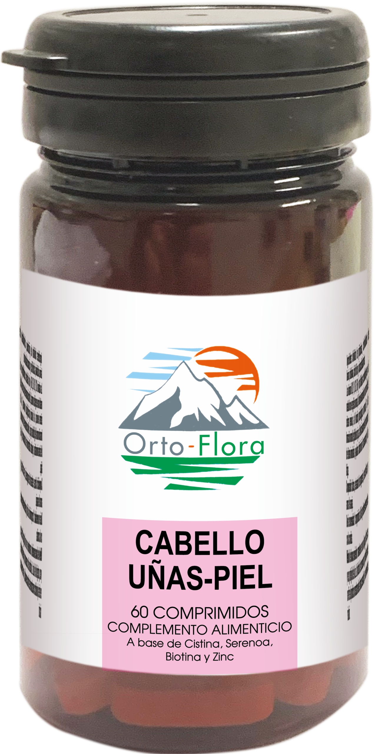 Orto-Flora Cabello, Uñas-piel, Hombres 60 Comprimidos